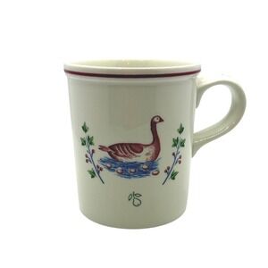 Vtg Johnson Brothers 12 Days of Christmas Mug England Bird Coffee Cup Cottage